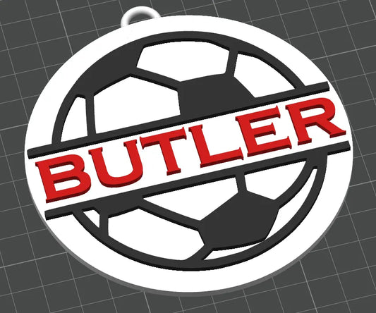 Personalized Soccer Keychain